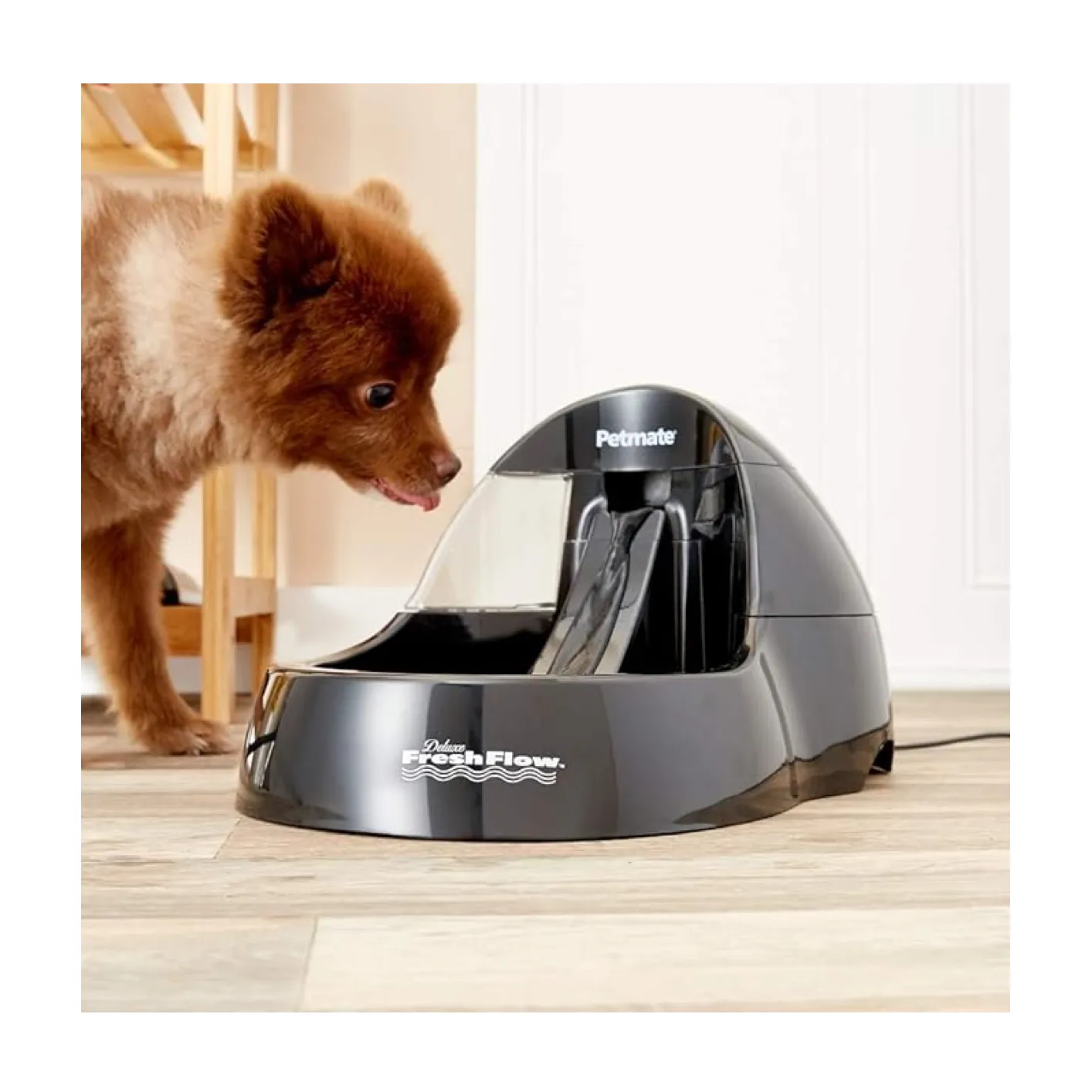 PetMate Deluxe Fresh Flow Water Fountain Black