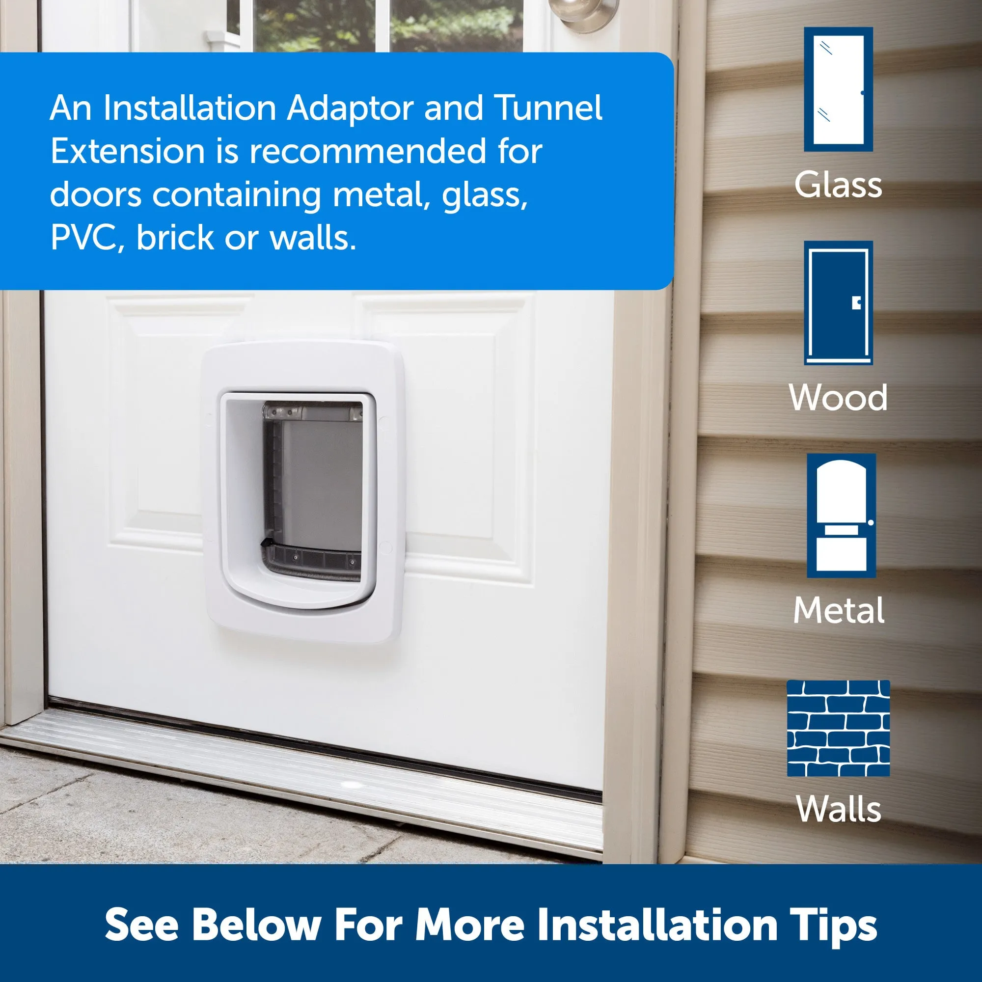 PetSafe NEVER RUST SmartDoor Connected Pet Door, Dog and Cat, Medium