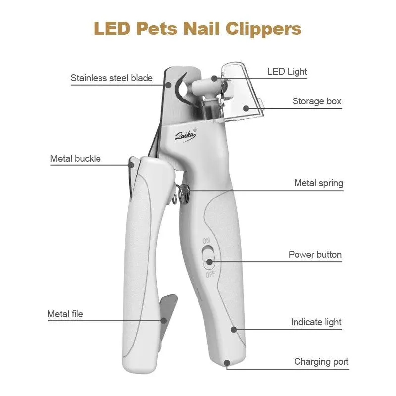 Precision LED Pet Nail Clippers