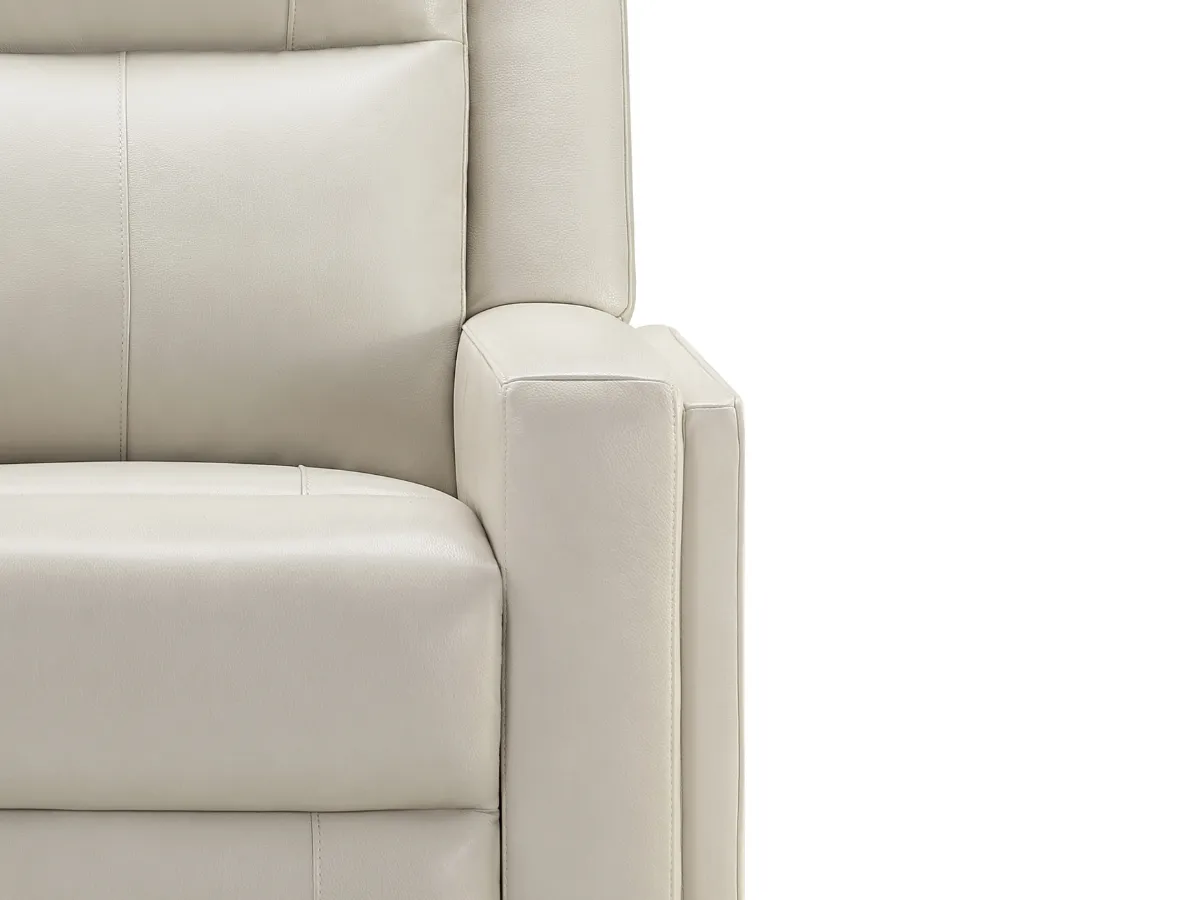 Rhodes Top-Grain Leather Manual Recliner