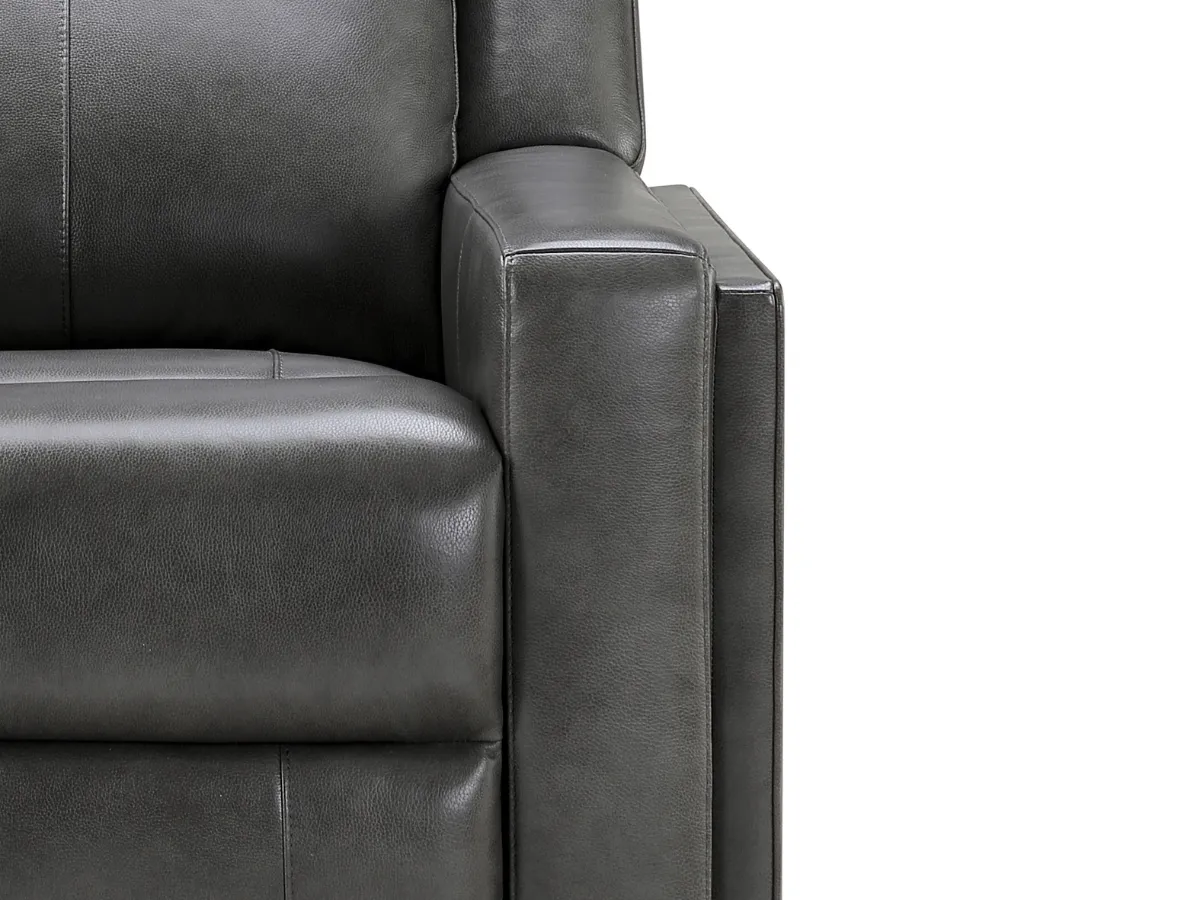 Rhodes Top-Grain Leather Manual Recliner