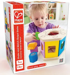 Shake And Match Wooden Shape Sorter Hape