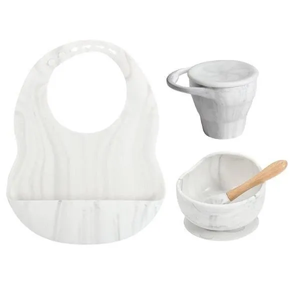 Silicone Baby Feeding Set 4PC - Assorted Colours