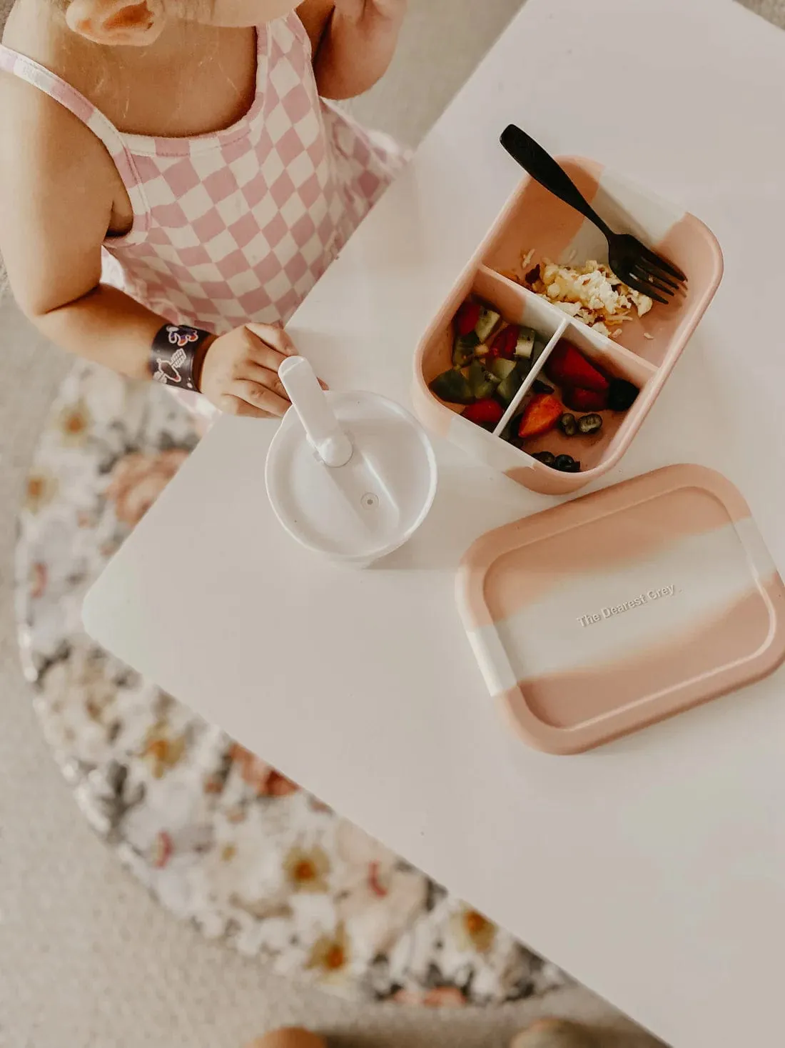 Silicone Bento Box | Pink Tie Dye