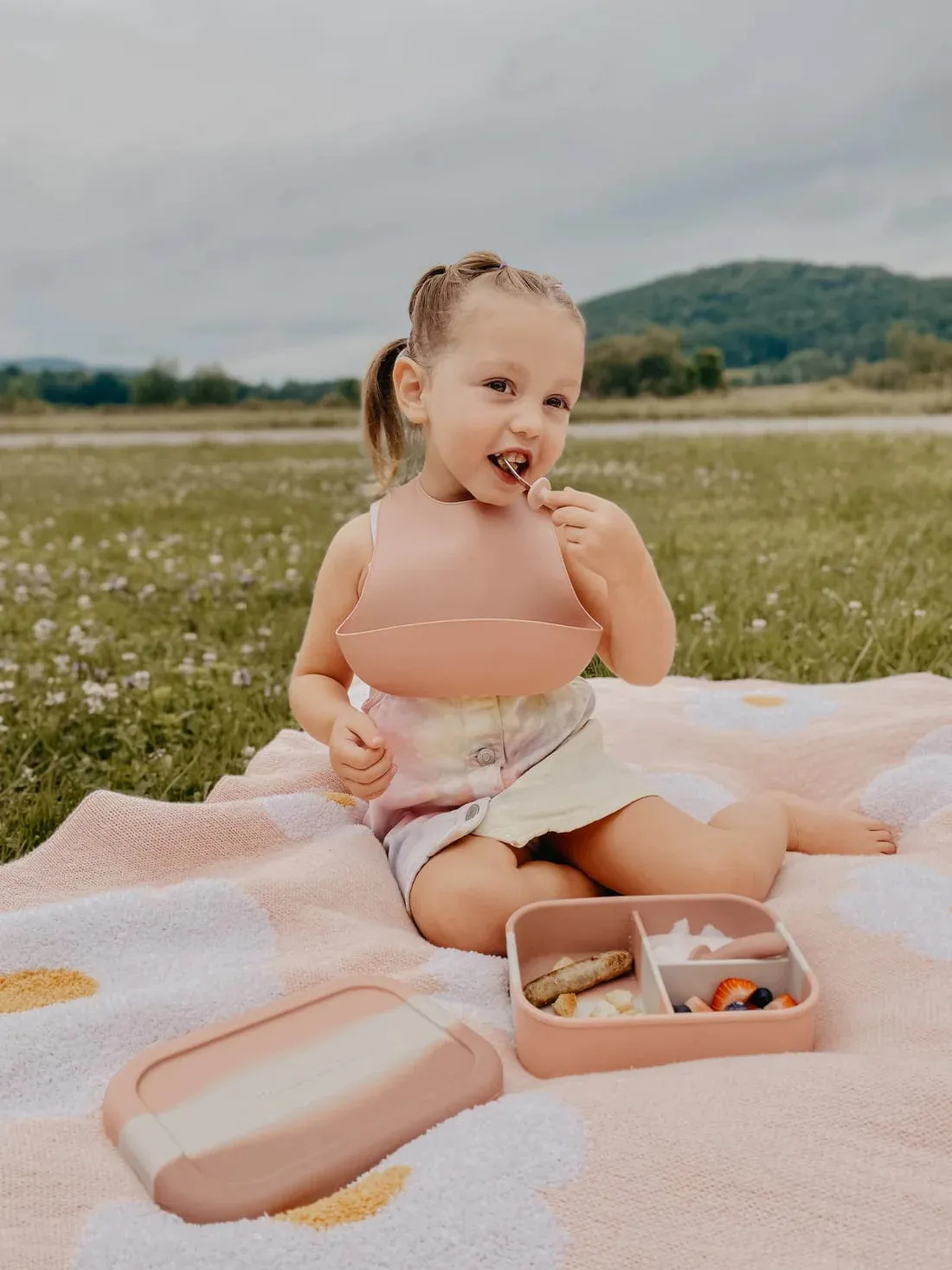 Silicone Bento Box | Pink Tie Dye