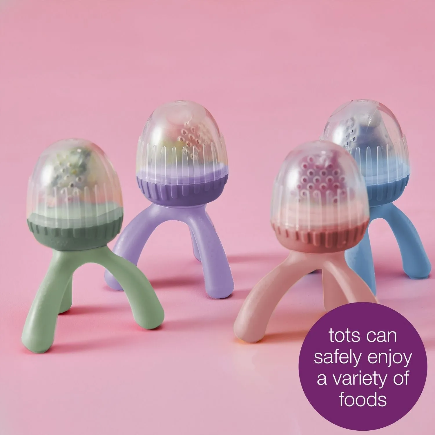 Silicone Fresh Food Feeder Sage Green