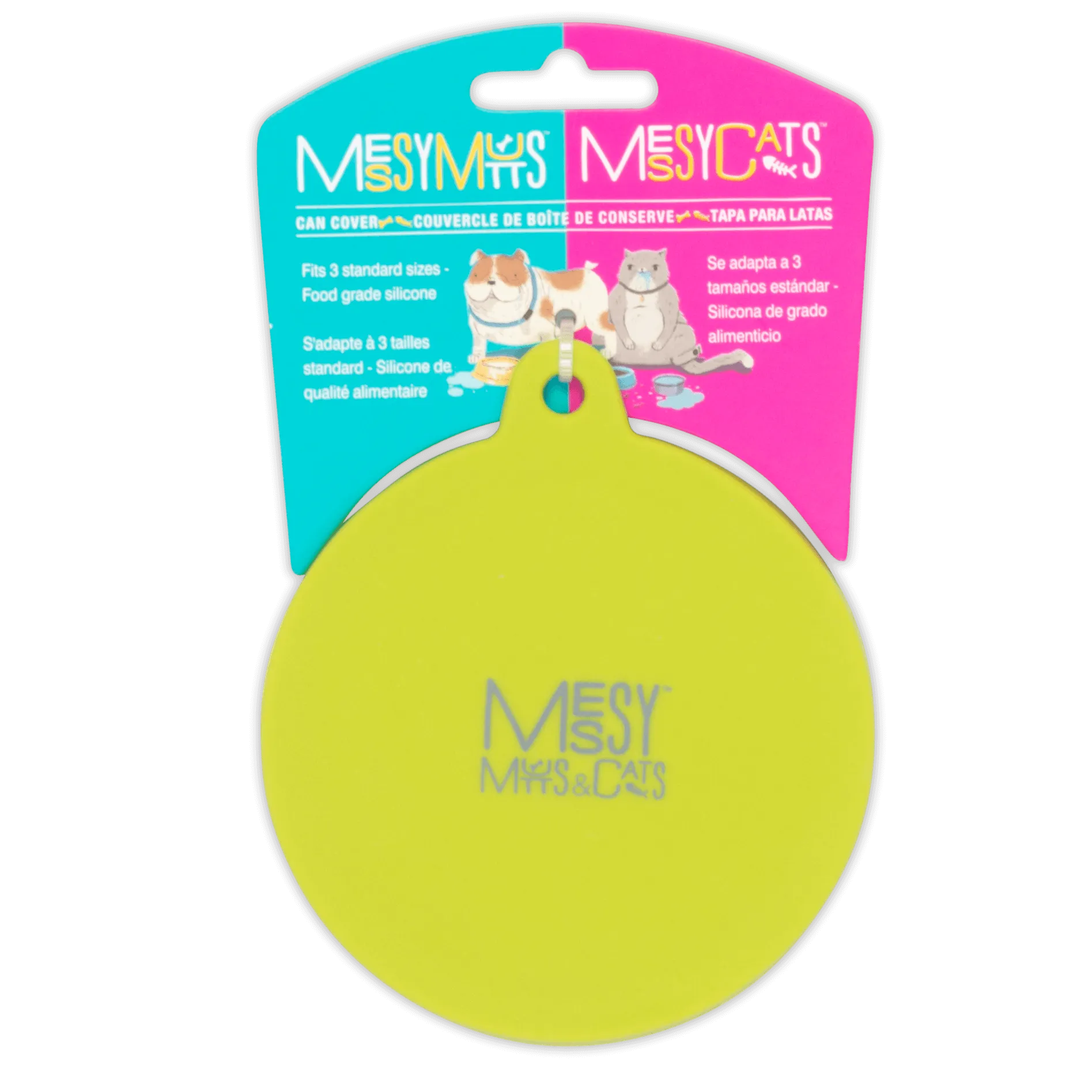 Silicone Universal Cat Food and Dog Food Can Cover, Fits 2.5" to 3.3"