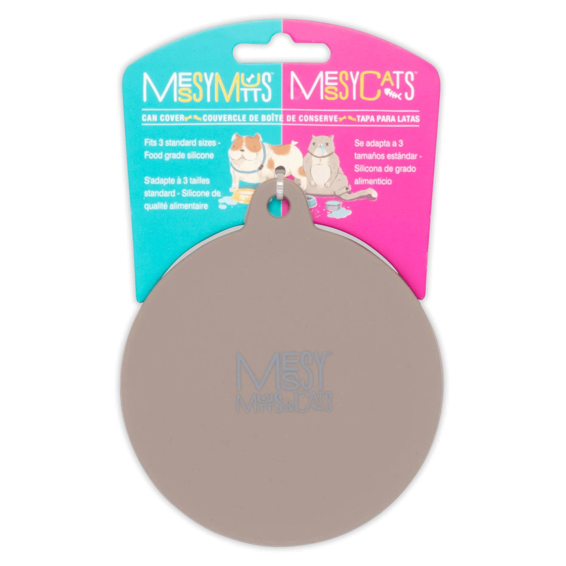 Silicone Universal Cat Food and Dog Food Can Cover, Fits 2.5" to 3.3"