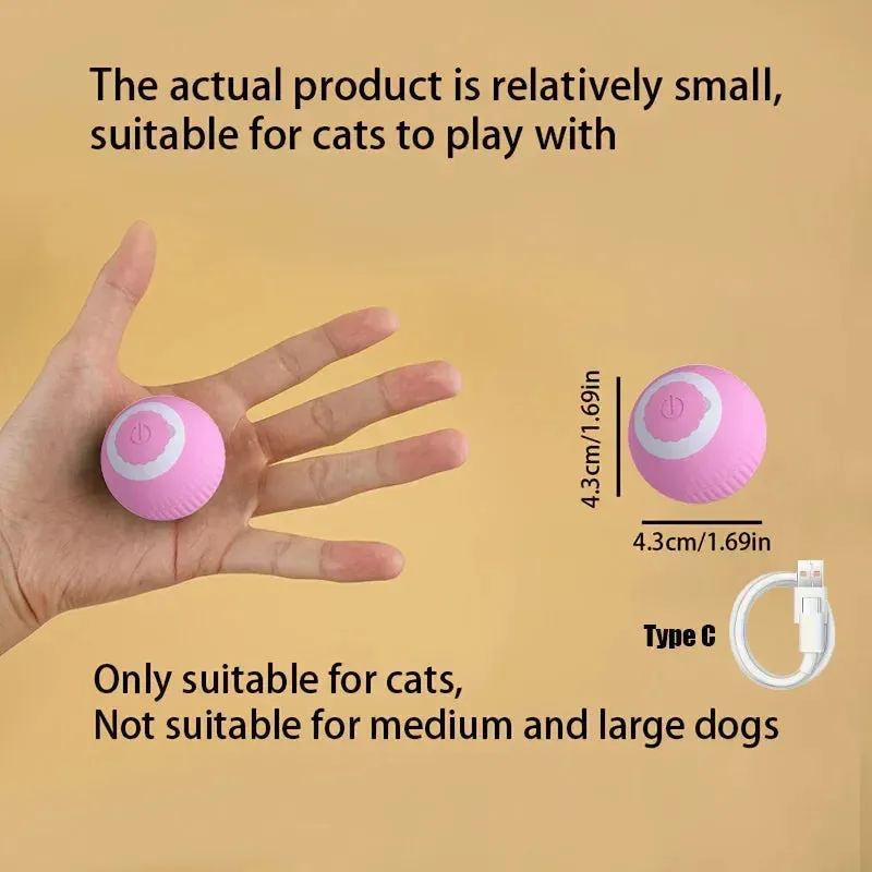 Smart Cat Toys Automatic Rolling Ball Fake Tail