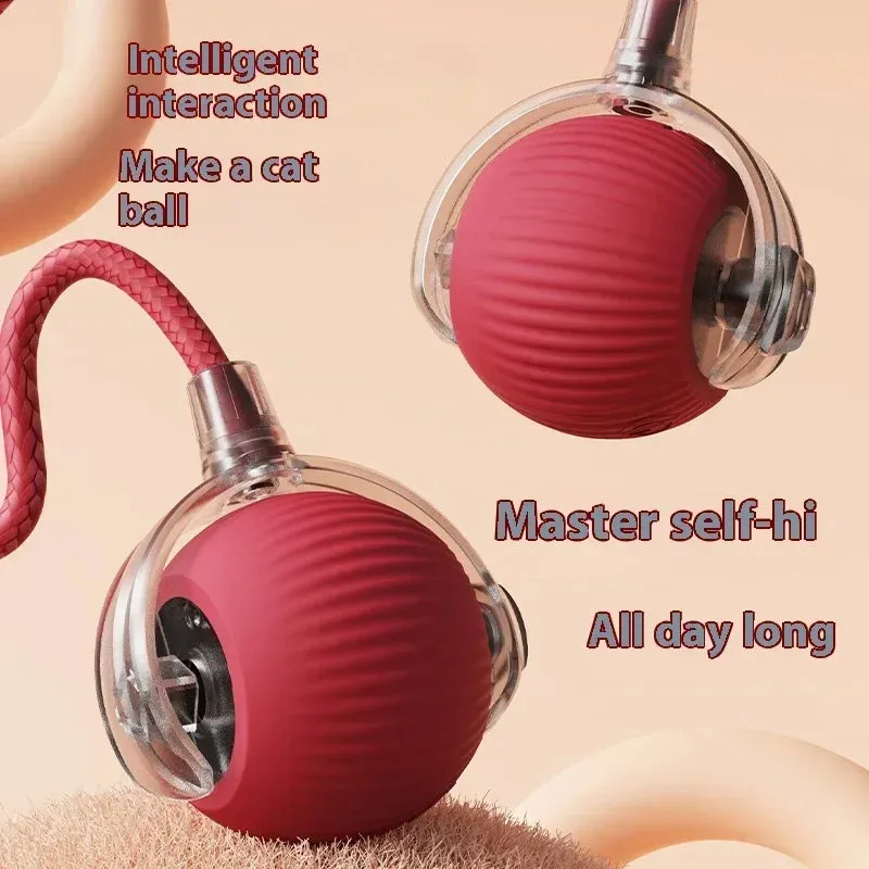 Smart Cat Toys Automatic Rolling Ball Fake Tail