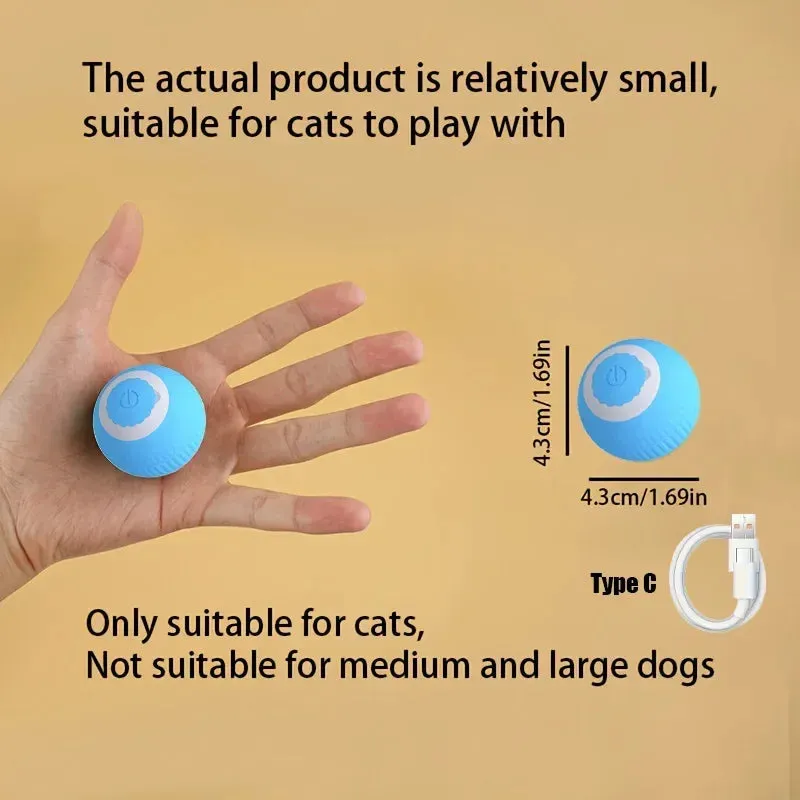 Smart Cat Toys Automatic Rolling Ball Fake Tail