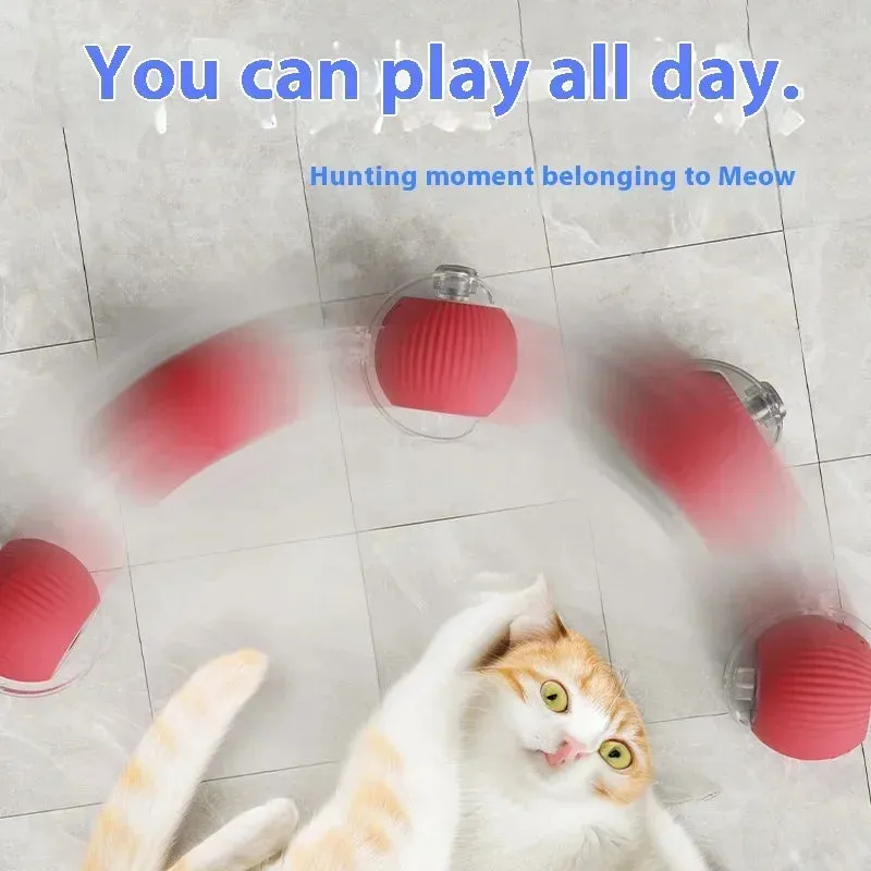 Smart Cat Toys Automatic Rolling Ball Fake Tail