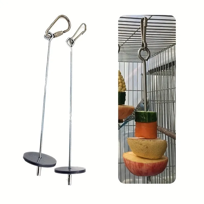 Stainless Steel Parrot Holder Feed and Entertain Your Bird
