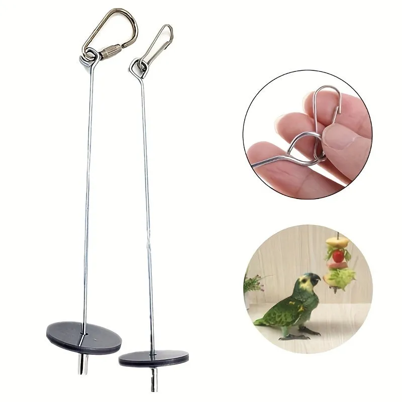 Stainless Steel Parrot Holder Feed and Entertain Your Bird