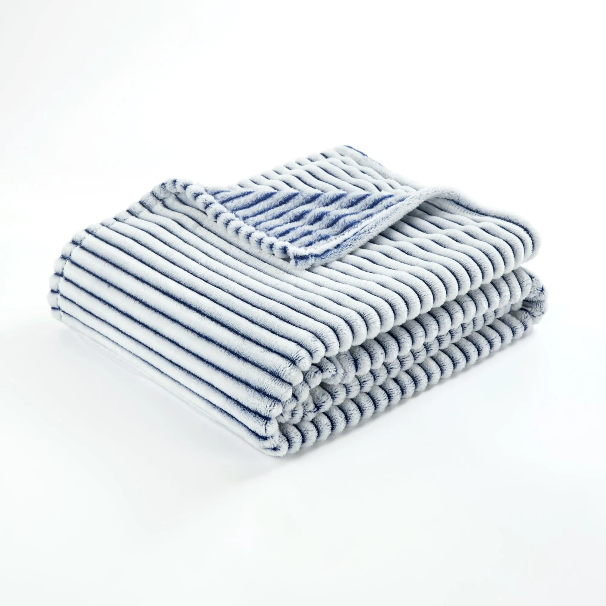 Super Cozy Ultra Soft Ribbed Faux Fur Throw Blanket