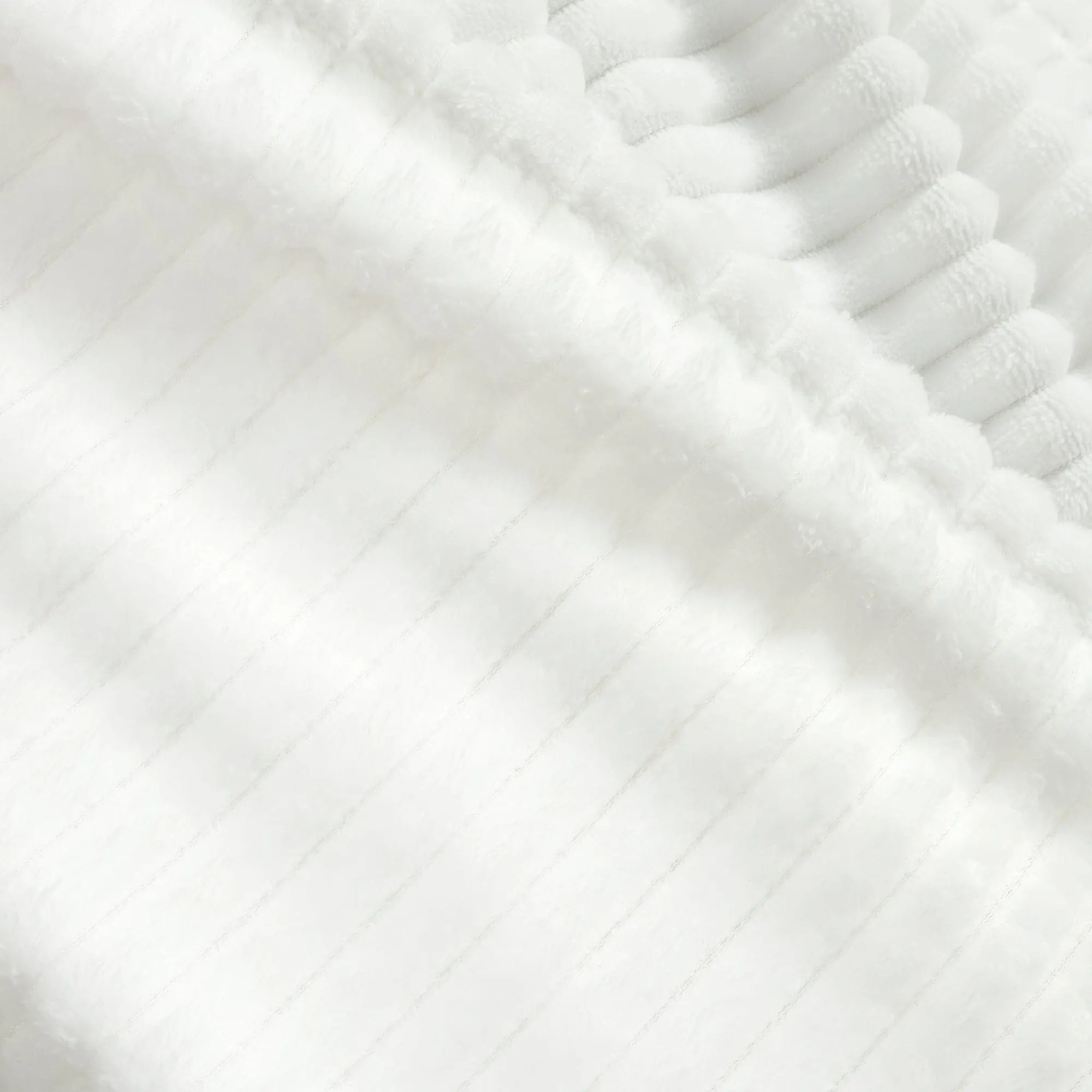 Super Cozy Ultra Soft Ribbed Faux Fur Throw Blanket