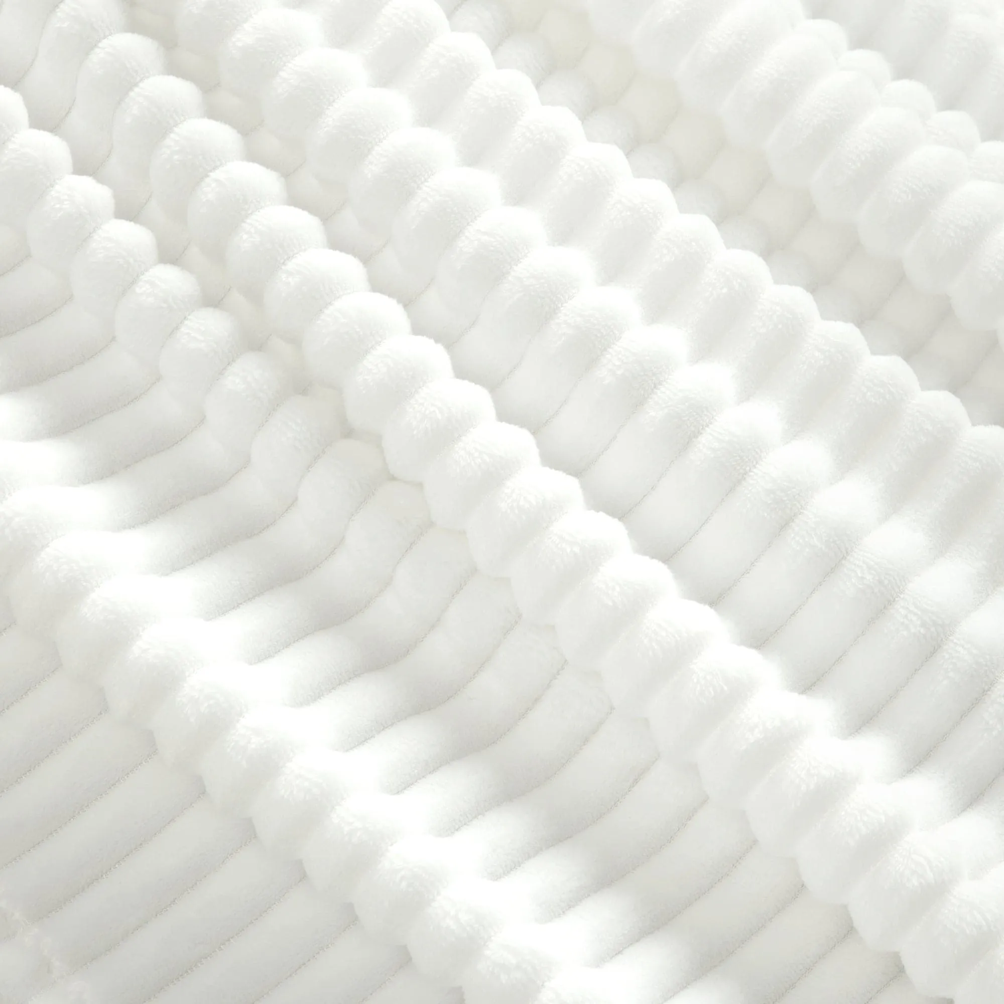 Super Cozy Ultra Soft Ribbed Faux Fur Throw Blanket