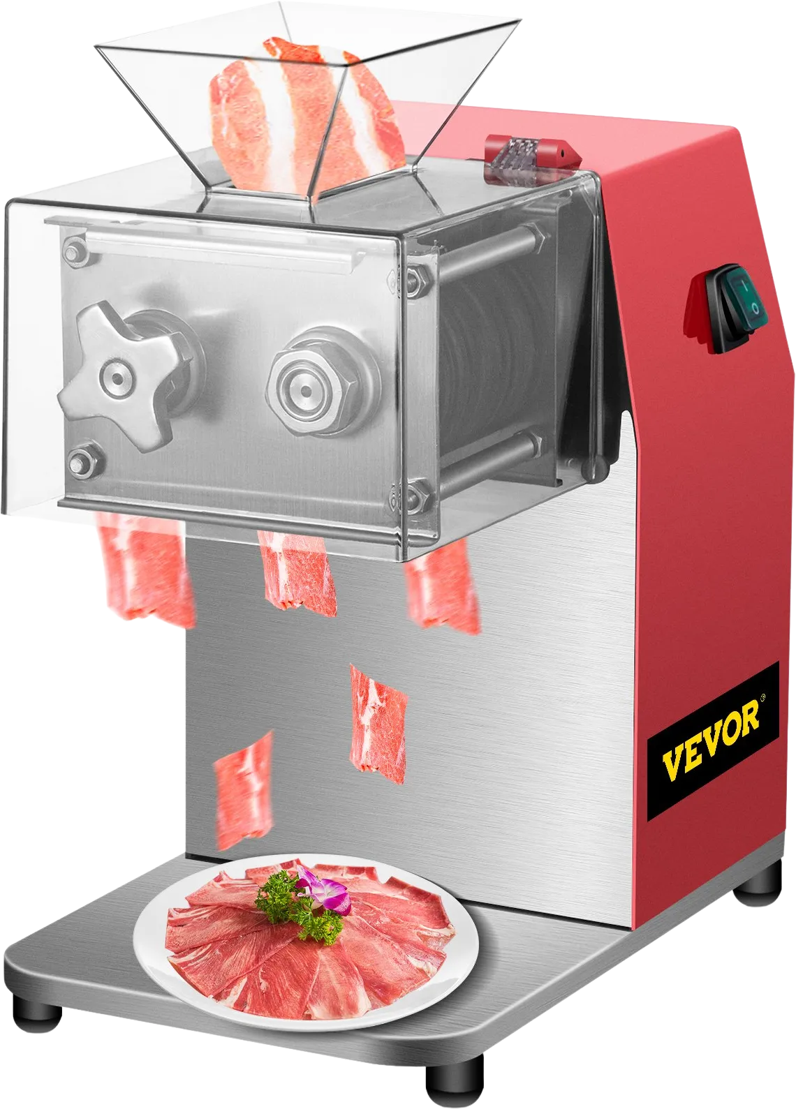Vevor Commercial Meat Cutting Machine 550 Lbs/Hr Capacity 850W New